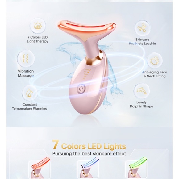 7 Color Beauty Device for Face & Neck in rose gold - Picture 11 of 12